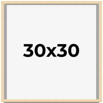 30x30 Shadow Box Frame Brown | 0.875 Inches Deep Real Wood Contemporary Shadowbox Display Frame |