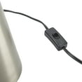 thumbnail image 6 of 16" Modern Iron Mushroom Nickel/Silver Table Lamp Set of 2 - Nourison, 6 of 6