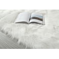 thumbnail image 4 of DUOSONG "Cozy Collection" Ultra Soft Fluffy Faux Fur Sheepskin Area Rug White Polyester Household Supplies & Décor Rugs, 4 of 12