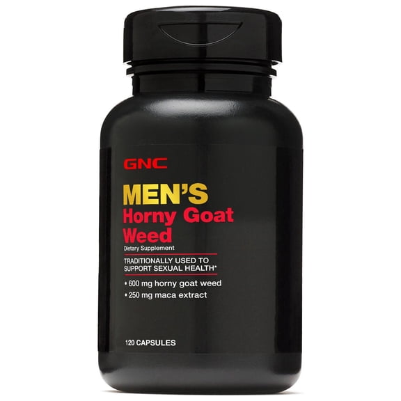GNC Men's Horny Goat Weed, 120 Capsules, Supports Sexual Health