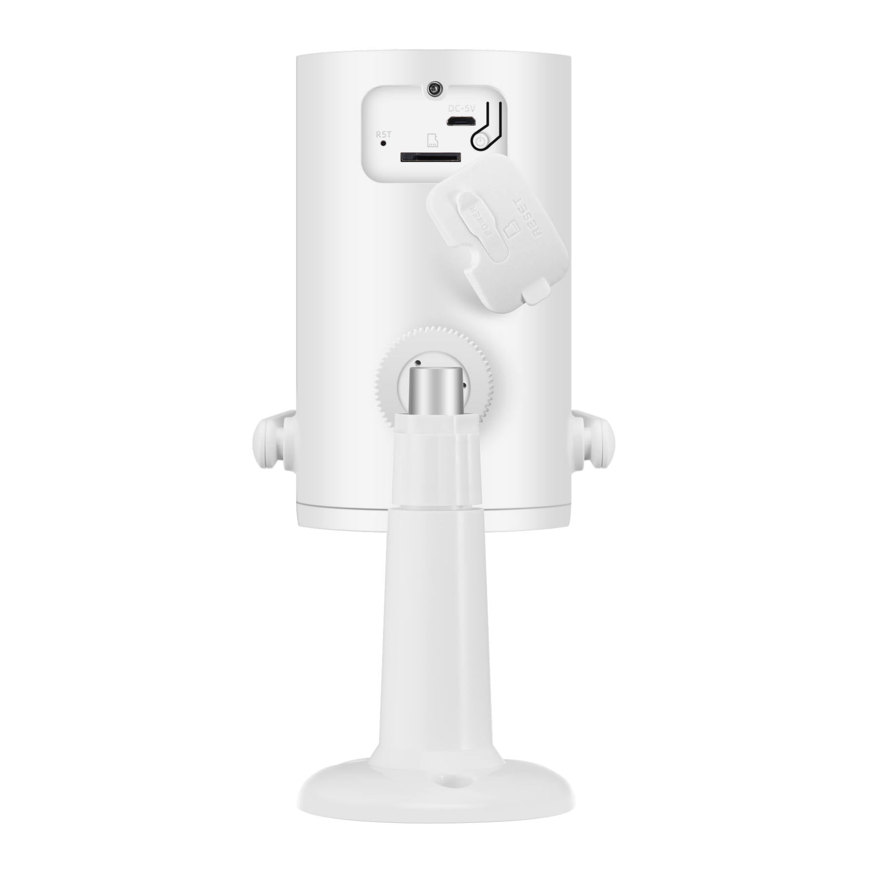 Smart WiFi Bullet Security Camera with Solar Panel, 2 Way Audio, IP65, Anti-Theft, AI Detection, Cloud Storage, 2.4Ghz WiFi, Solar Powered, Works with Alexa & Google Home