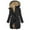Fashion Black, variant on fall jackets for women 2025,Black Womens Water-repellent Winter Coat Thicken Puffer Jacket Warm FLeece Lined Parka with Hood