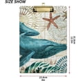 thumbnail image 3 of FMSHPON Vintage Sea Whale Clipboard Hardboard Wood Nursing Clip Board and Pull for Standard A4 Letter 13x9 inches, 3 of 7