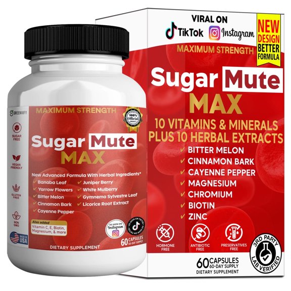 GreenVify Sugar Mute Max – Daily Glycemic & Metabolic Support Formula