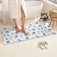 thumbnail image 4 of Pioneer Flower Floral Print Pattern Bathroom Rugs Mat, Non Slip Microfiber Bathroom Rug with Rubber Backing, Soft Mats for Bathroom Floor Tub Shower, 24"x60", 4 of 5