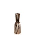thumbnail image 1 of Ceramic Patterned Bottle Vase With Chrome Finish, Small, Rose Gold, 1 of 1