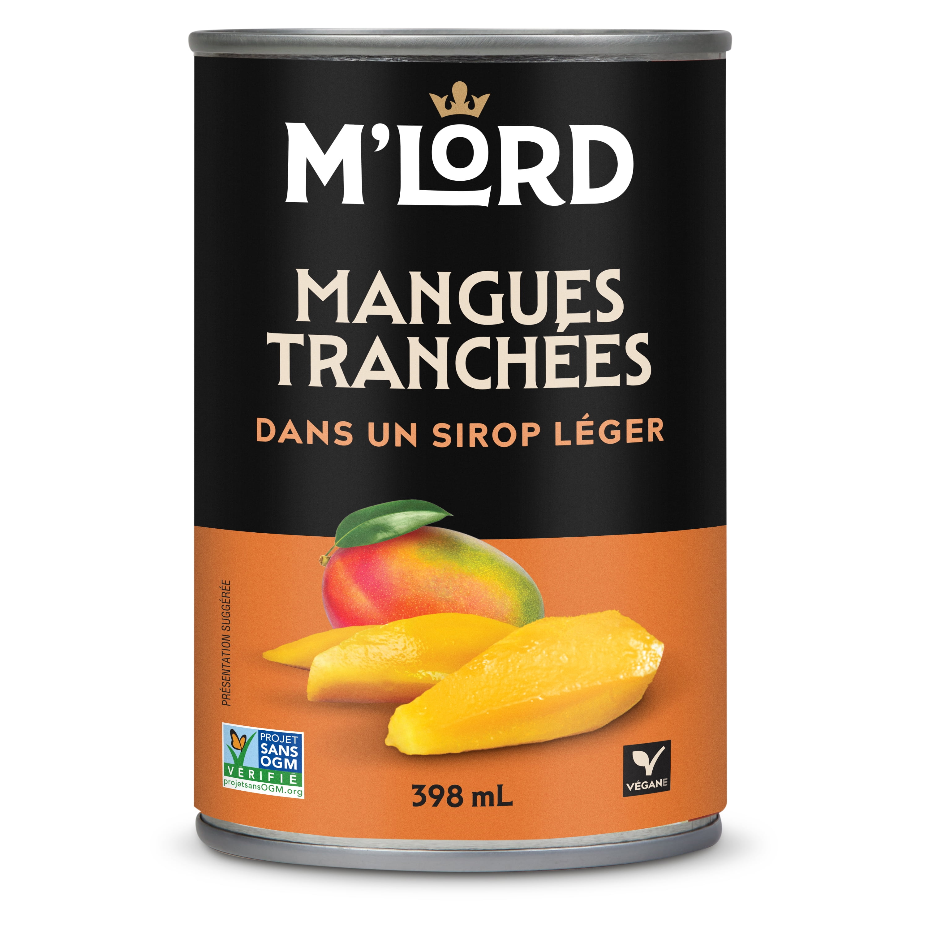 M'Lord Sliced Mangoes in Light Syrup, 398ml
