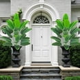 thumbnail image 6 of Artificial Ficus Tree with Natural Wood Trunk and Lifelike Leaves, Silk Fake Potted Tree with Wood Branches, Faux Tree for Office Home Decor, 6 of 7