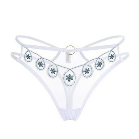 Yuhangmm Women s Panties Women s Sexy And Casual And Comfortable Solid Color Sexy Lace Thong Bowknot Panties For All Seasons Underwear Men
