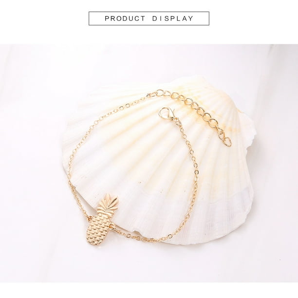 TopLLC Ankle Bracelets for Women Foot Chain Chain Pineapple Anklet Jewelry Beach Anklets Beads Boho Foot Gothic Anklet Chain Jewelry Walmart