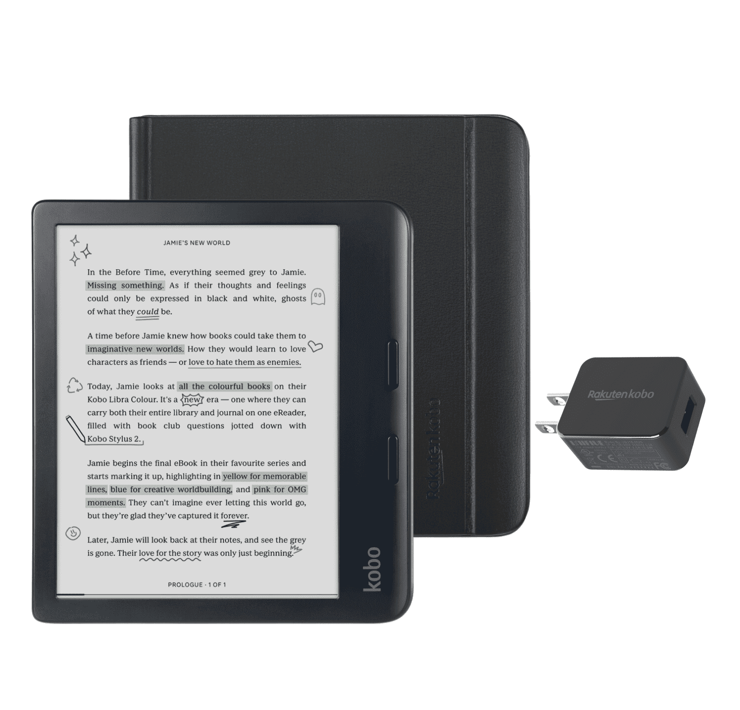 Kobo Libra Colour ブラック　N428-KJ-BK-S-CK 楽天ビック｜KOBO｜コボ 電子書籍リーダー Kobo Libra Colour ブラック