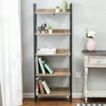 thumbnail image 2 of HomeStock Renaissance Refinement 5-Shelf 63" H X 23.62" W Wood And Metal Etagere Bookcase, 2 of 9