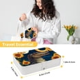 thumbnail image 5 of Crocodile PU Leather Jewelry Stand Bracelet Holder Organizer Box with Removable Compartment, Portable, 5 of 6