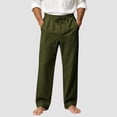 thumbnail image 2 of Gubotare Cargo Sweatpants for Men Men's Open-Bottom Lounge Pants Standard Fit Lightweight Cotton Available In Regular and Big & Tall (AG,L), 2 of 5