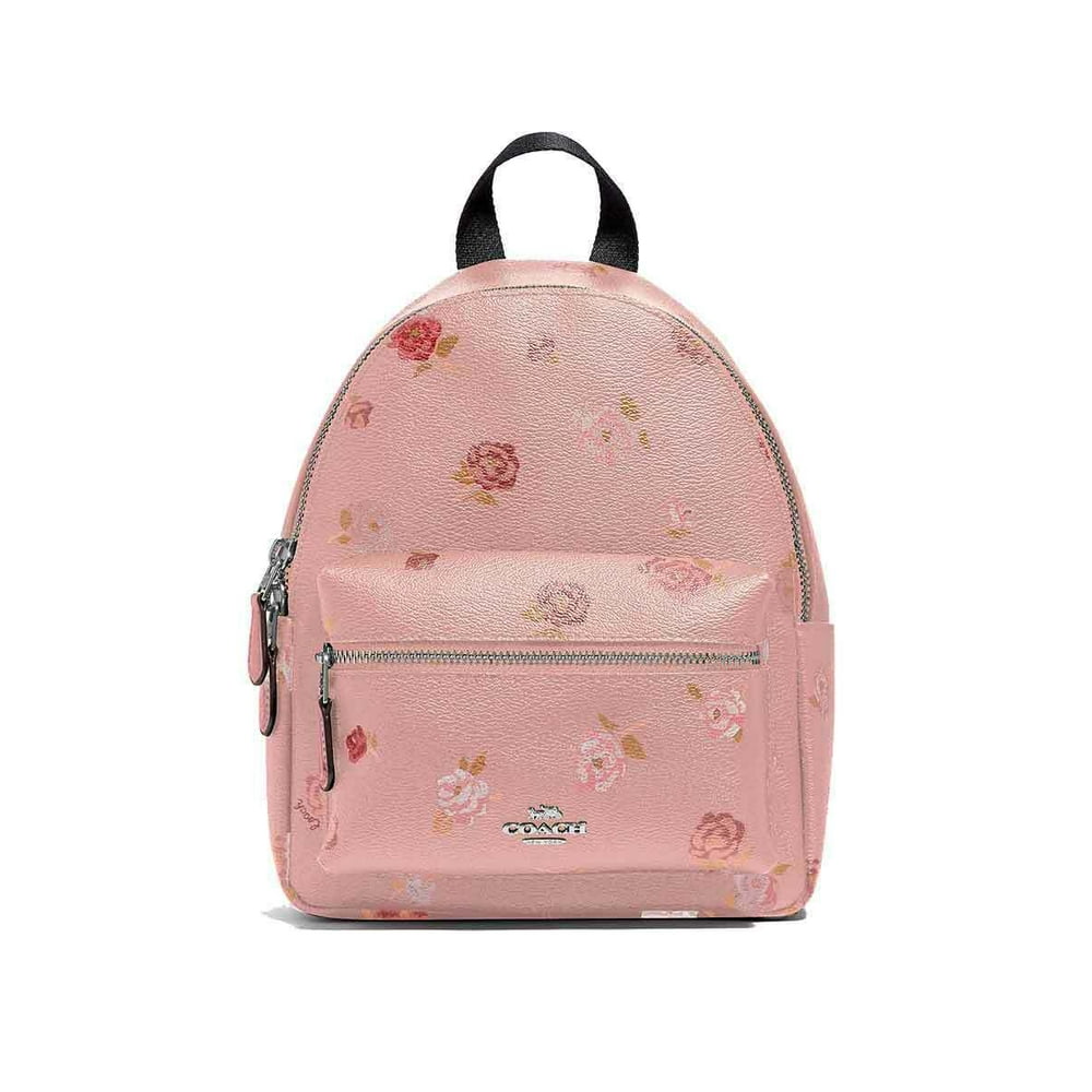Coach NEW WOMEN'S COACH (F66879) MINI CHARLIE PINK TOSSED PEONY PRINT BACKPACK BAG Walmart