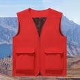 thumbnail image 2 of hotojiny Men’s Fishing Vest Outdoor Work Quick-Dry Full Zip Cargo Vest Jacket Breathable Performance Sleeveless Jacket with Pockets, 2 of 4
