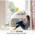 thumbnail image 3 of Stained Glass Window Film, Decorative Window Privacy Film for Bathroom,Front Door,Home, Sun Blocking Heat Control,Static Cling, Irises, 23.6inch x 35.4inch, 3 of 6