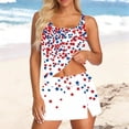 thumbnail image 5 of DailyTrove Women's Summer 3-Piece Swimwear with Padded Tankini Top, Briefs and Cover-Up Skirt, 5 of 5