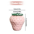 thumbnail image 3 of Food Storage Containers,Strawberry Shaped Jar With Lid Cute Strawberry Ceramic Jar Creative Strawberry Shaped Canister Strawberry Candy Jar Strawberry Cookie Jar For Tea Coffee Candy Cookie, 3 of 4