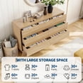 thumbnail image 5 of M optimized Fluted 7 Dresser for Bedroom, 47" Wide Modern Dresser with Gold Handle, Closet Dressers with Drawers for Living Room, Hallway, Entryway, 5 of 8