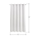 thumbnail image 6 of Barossa Design Waffle Weave White Shower Curtains Fabric for Bathroom, No Hooks Required, Hotel Quality & Water Repellent, 71" x 74", 6 of 7