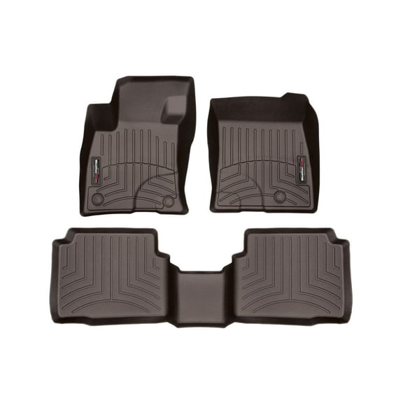 WeatherTech Custom Fit FloorLiners compatible with 2020-2026 Lincoln Corsair - 1st & 2nd Row, Cocoa