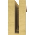 thumbnail image 4 of 4"W x 24"D x 8"H Thin Sheridan Rough Cedar Woodgrain TimberThane Corbel, Primed Tan, 4 of 6