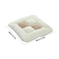 thumbnail image 3 of Vfedsrsge Winter Insulated Polyester Seat Cushion - 15.75x15.75x1.97in, Multifunctional for Seat/Lumbar/Pillow, Soft Breathable, White 1Pc for Living Room Bedroom Sofa, 3 of 6