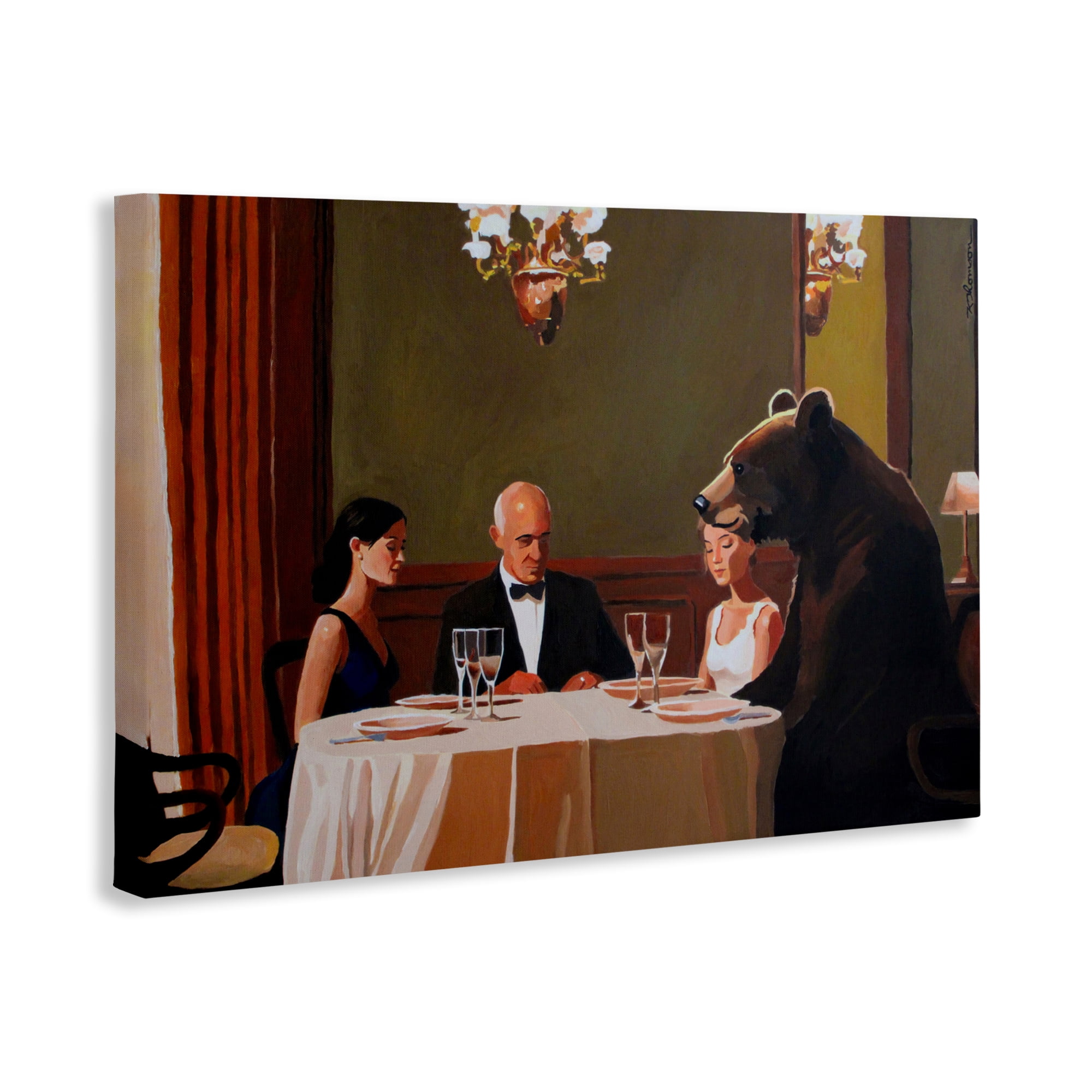 Dinner Guests & Steve Canvas Wall Art, design by Keith Thomson