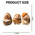 thumbnail image 7 of ICERUN 6Pcs Garden Statues,Resin Hedgehog Sculpture Lawn Ornaments,Soft Earthy Palette Garden Sculptures,Style6, 7 of 7