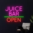 thumbnail image 2 of Handmadetneonsign Juice Bar Open Neon Sign, Juice Fruit Wall Art Decor, Juice Bar Club Wall Decor, 2 of 5