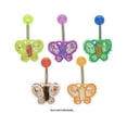 thumbnail image 1 of Acrylic Butterfly Belly Ring with Cz Gems 14G, 1 of 6
