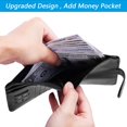 thumbnail image 4 of Funda de piel Airtag para pasaporte, con bloqueo RFID, artículos esenciales de viaje, accesorios de equipaje imprescindibles para viajar (118 #Black), 4 of 9