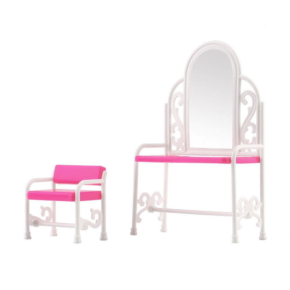 Barbie bedroom bed dressing table dressing and all its accessories