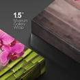 thumbnail image 4 of wall26 Canvas Print Wall Art Pink Orchid Flowers Bath Oil Zen Bamboo Pebbles Nature Wilderness Photography Realism Rustic Landscape Colorful Multicolor for Living Room, Bedroom, Office - 16"x24&, 4 of 5