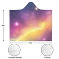 thumbnail image 3 of Wearable Blanket,Colorful Tie Dye Nebula Pattern Hooded Wearable Flannel Blanket for Adults & Teens,Winter Poncho Shawl Wrap Cape Cozy Anti-Pill,50"x60", 3 of 5