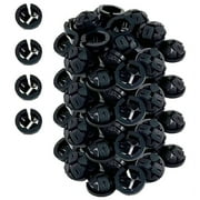 3/8-1/2In,Push-Fit Bulk Connector NM Cable Connector Electrical Conduit Fitting Fits 1/2In Knockout Hole,120PCS, Black