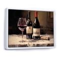 thumbnail image 2 of Designart "Clear Claret" Wine Floater Framed Canvas Art Print, 2 of 5