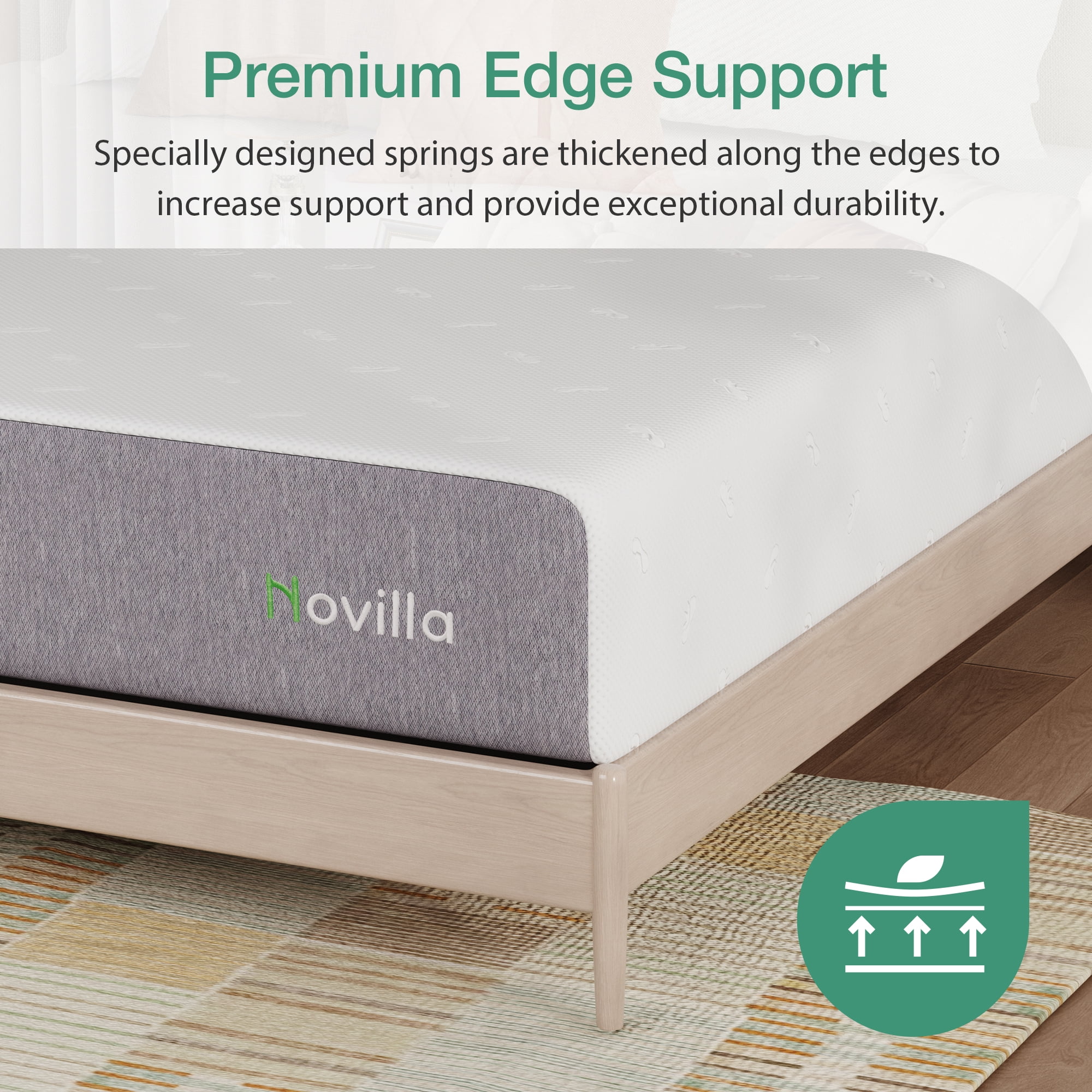 Novilla Repose 14" Firm Memory Foam Mattress, Full Size