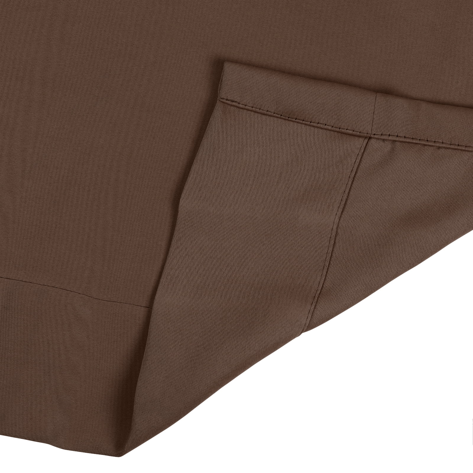 TWOPAGES Pinch Pleated Drape Blackout Light Blocking Curtain for Bedroom, 1 Panel, 52"x84", Chocolate