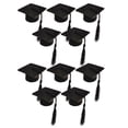 thumbnail image 1 of AMERTEER Mini Doctoral Hat Topper 10pcs Graduation Hat Bottle Topper Mini Graduation Caps Mini Hat Bottle Cover with Tassel, 1 of 9