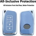 thumbnail image 3 of Key Fob Cover Compatible with Lexus ES350 NX300h RC RX IS 300 350 200t GS450H LX570 2013-2018 5 Button TPU Keychain Case Holder Protector,Blue, 3 of 7