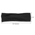 thumbnail image 3 of Scunci Everyday & Active Braided Reversible Headwrap Fabric Headband in Black and Gray, 3 of 10