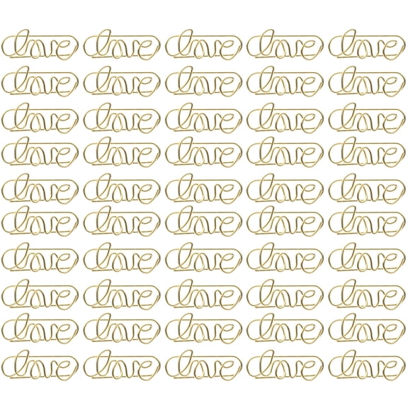 50pcs Colored Bone Shaped Paper Clips Small File Clips for Office Stationery