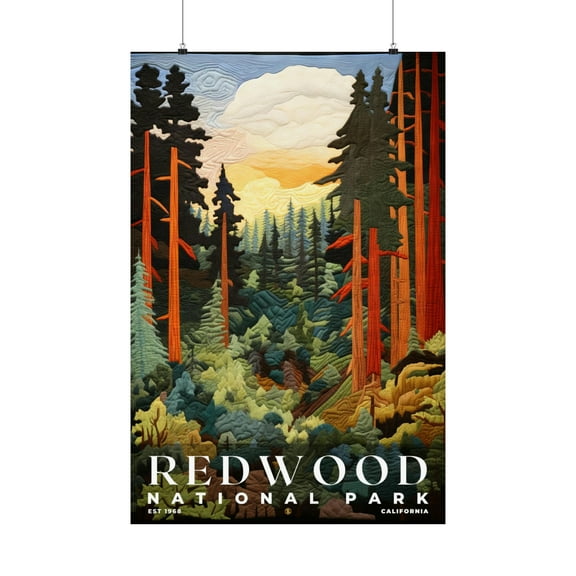 ELNEIT - Redwood National Park Poster, Unframed Matte Paper, S09