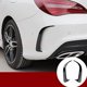 thumbnail image 3 of Adorno de la Cubierta de VentilacióN del AleróN del Parachoques Trasero del Coche para Cla W117 CLA45 2013-2018, 3 of 5