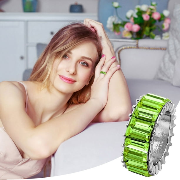 Anillo de diamantes a la moda para mujer, anillo geométrico con personalidad colorida, tamaño de joyería 5 Wmkox8yi sjalhkljlk2662