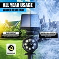 thumbnail image 4 of Solar Cameras for Home Security, Security Cameras Wireless Outdoor, Motion Sensor Super Bright Waterproof Landscape Lights Waterproof Outdoor for Barns Garden Driveway Path Landscape Yard, Black, 4 of 8