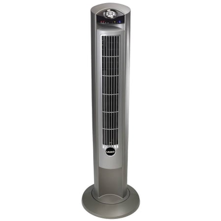Lasko 42 Inch Wind Curve with Fresh Air Ionizer - Grey Wind Curve Fan with Remote Control
