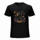 thumbnail image 1 of Funny Cat T-shirt Halloween Short Sleeve Black Shirt Unisex Tees, 1 of 5